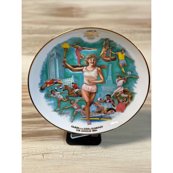 Other - 1984 Los Angeles Olympics Commemorative Plate 23rd Olympiad Tribute